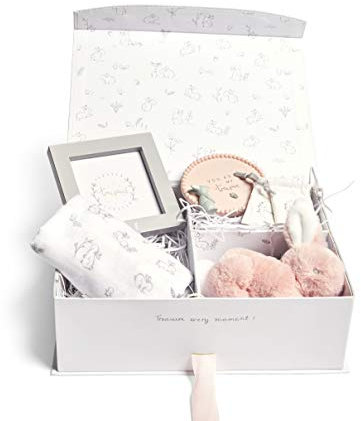 Mamas & Papas Essentials Geschenkset für Neugeborene, Schatzschachtel, Rosa, 5-teilig