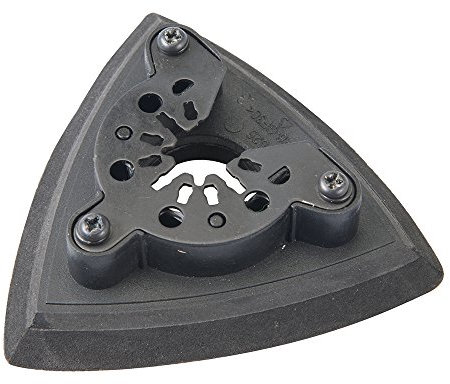 Loops 93mm Multi-Tool EVA Sand Paper Backing Pad –Hook Universal Open Back/Tool Free Quick Change Oscillating Power Tool Bit – Abrasive Grinding Mini Triangle/Detail Sanding Sheet Holder Bit