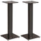 Monoprice Elements Speaker Stand - 28 Inch Pair, Cable Management, Strong Tempered Glass Base with Floor Spikes, Black