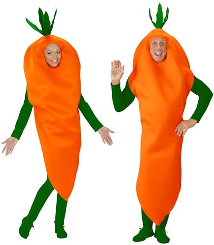 W WIDMANN MILANO Party Fashion - Costume carota, verdura, carota, costumi in maschera