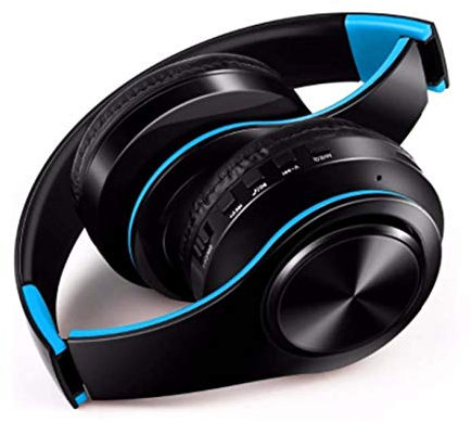 Casque sans Fil Pliable pour Samsung Galaxy Z Fold 2 Smartphone Bluetooth Boutons Reglable Son Universel (Bleu)