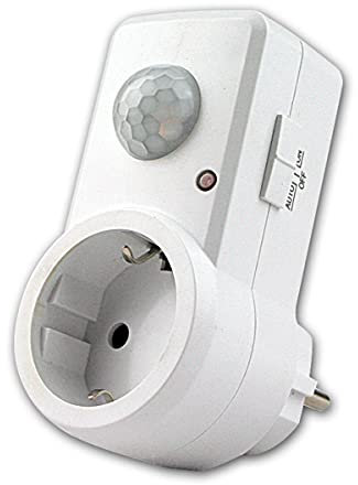 world-trading-net - Enchufe con Detector de Movimiento, ángulo de detección 120°, 230V