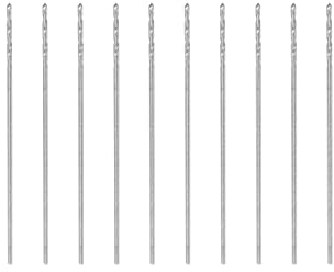 sourcing map 10 Stk. Spiralbohrer Metall Mikro Bohrer Bits HSS 0,4mm W6542 20mm Länge für Kupfer Schmiedestahl