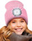 Deilin Kinder Strickmütze mit Licht, Unisex Winterwärmer Strickkappe mit 4 LED Mütze Hut USB Wiederaufladbare Abnehmbar Waschbar Dimmbar Weihnachten Tolles Geschenk für Kinder, Rosa