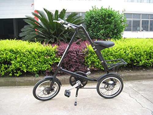 Ultraleichtes 16 Zoll Fahrrad, Mini Faltrad, Tragbares U-Bahn-Fahrzeug Für Den Außenbereich, Faltbares Fahrrad Black,16inch