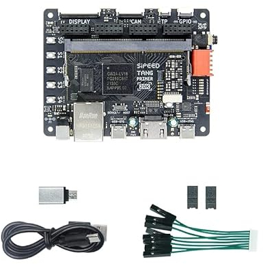 youyeetoo Sipeed Tang Primer 20K FPGA Development Board MCU, with LUT4, PMOD Port *4, for RISC-V and Embedded Development (with Dock ext-Board)
