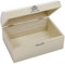 miimago | Kleine Holzkiste mit Deckel und Metallverschluss | 16,5 x 11 x 8,5 cm | Schatzkiste Schatztruhe Box klein Geschenkbox | Geschenk für Geburtstag Kinder | Aufbewahrungsbox Holz Holzbox