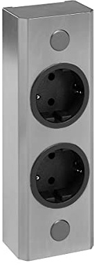 ST 3005/180 Aufbausteckdose Edelstahl
