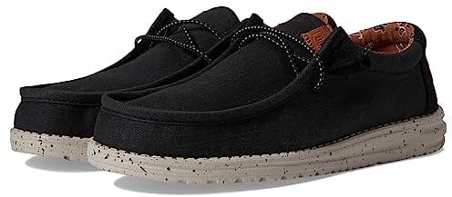 Hey Dude Wally Washed Canvas Schwarz 43