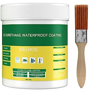 Wasserdichte Unsichtbare Dichtungsmasse - Isolierendes Dichtmittel | Wasserdichte Polyurethanbeschichtung | Selbstklebende Polyurethan-Dichtheitsbeschichtung Für Badezimmer, Toilette, Fliesen, Wände
