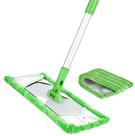 Trapeador/trapeador para Pisos Planos Trapeador húmedo y seco Trapeador para Polvo de Microfibra Giratorio de 360 ​​​​°, Trapeador para Pisos de Madera Dura, Trapeador Plano para el Polvo, para