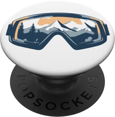 Skibrille PopSockets mit austauschbarem PopGrip