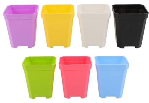 BESPORTBLE 7 Piezas Maceta Pequeña para Suculentas y Cactus Macetas De Escritorio Modernas para Plantas De Interior para DIY y Bonsái