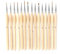 ＣＨＡＭＥＥＮ Golden Maple Miniature Paint Brushes 15pc Model Brushes Micro Detail Paint Brush Set Fine Detailing for Acrylics Watercolors Paint Oils By Number Figurine Wood Color