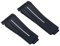 KAPPDE Uhrenarmband aus Gummi, 20 mm, schwarz, verstellbare Faltschnalle, Uhrenarmband für Rolex-Armband für Submariner GMT Oysterflex Daytona Armband, Blk Buckle, Achat