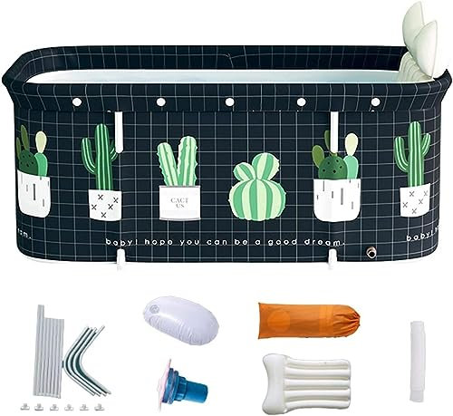 Bañera Interior Plegable para Adultos, bañera Interior portátil de 120 cm SPA Bañera Interior Plegable para Adultos separada