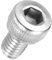 Kozelo 100pcs Tornillos de Cabeza Hexagonal - [M4-0.7 x 6mm] Acero Inoxidable 304 Totalmente Roscado Allen Tornillo para Motor Eléctrico Ventilador Impresión 3D Reparación, Plateado