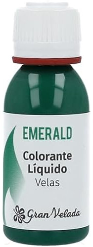 Emerald Flüssiger Farbstoff, einfache Anwendung, konzentriert und kostengünstig | grüne Farbe für Paraffin | Erstellen natürlicher Wohlstandskerzen | 30 ml