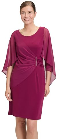 Vera Mont Damen Cocktailkleid mit Raffung 44, Sweet Berry