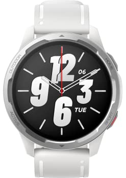Xiaomi Watch S1 Active Smartwatch (1,43 AMOLED HD; 117 Trainingsmodi; Überwachung von SpO2, Herzfrequenz & Schlaf; Bluetooth; NFC; GPS, 5 ATM, bis 12 Tage Akku, Alexa) Weiß, (Generalüberholt)