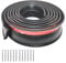 Garage Door Seal 6m, Universal Multipurpose Garage Door Bottom Rubber Seal Strip, Waterproof Self Adhesive Garage Door Weather Stripping Strip, Garage Door Sealing Kit with Nails
