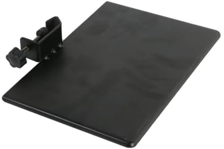 Abaodam Microphone Stand Accessory Tray for Instrument And Mic Clamp Shelf | Clamp-on Tray with Sponge Pad Raised Edge ,Adjustable Height Compatible with Most Microphone Stands for Live Streaming