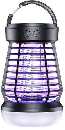 Mückenvernichter Lampe,Mückenlampe Mit Uv-Licht,Camping Insektenlamp,Insektenvernichter Elektrisch,2000V, Wiederaufladbar,Mit Led-Licht,Notbeleuchtung,Für Camping,Innenbereich,Außenbereich,Garten