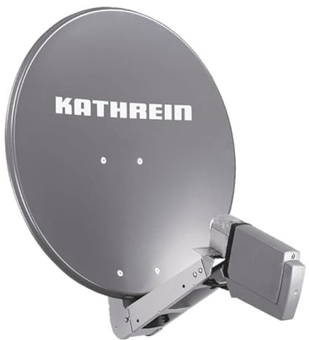 Kathrein CAS 70gr Twin Set bestehend aus Sat-Antenne CAS 60 Graphit + LNB UAS 572 Twin