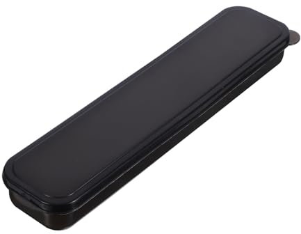 Amosfun Caja De Cubiertos Portátil Caja De Almacenamiento De Vajilla Caja De Palillo Viajes Accesorios Para Palillos Estuche De Utensilios De Viaje Soporte Para Cubiertos Negro El Plastico