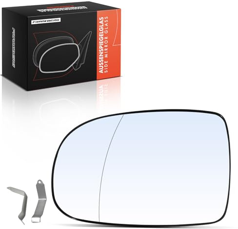 Frankberg Spiegelglas Außenspiegel Links Fahrerseite Asphärisch | Kompatibel mit Corsa C F08 F68 Corsa C X01 Corsa C Kasten/Schrägheck X01 Tigra Twintop X04 Replace# 1428836