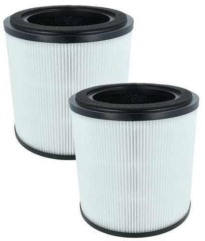 vhbw 2X Luftilter kompatibel mit Bosch AIR 2000 Luftreiniger - Kombifilter Vorfilter + HEPA + Aktivkohle
