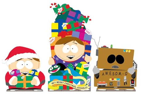 Star Cutouts SC4742 South Park Cartman Christmas Shelf Top Pack Cardboard Cutouts (30cm) – Festive Fan Display for Desks, Shelves & Stocking Fillers