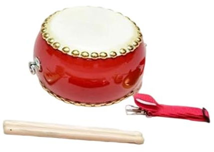 predolo Holztrommel Set Jungen Mädchen Musikinstrument Rhythmus Party Sensorische Handtrommel