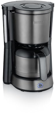 Filter Coffee Maker TYPE with thermo jug, Dark Inox-Black