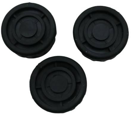 Ludom Confezione da 3 piedini universali in gomma da 17 mm per treppiedi – Pezzi di ricambio antiscivolo per treppiedi fotocamera e monopiede nero