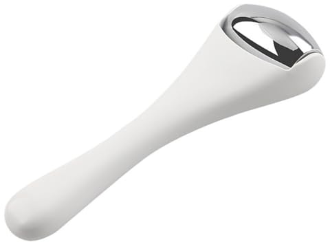 Gesichts und Augenpflege Massagestab Handmassagegerät Weiß | Abs und Legierung, für Augencreme und Gesichtspflege, Tragbar, Glättet Linien und Erfrischt die Haut