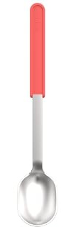 Mepal - Edelstahl-Schöpflöffel Chef it - Serviere deine Lieblingsgerichte mühelos - Liegt angenehm in der Hand - Spülmaschinengeeignet - Küchenutensilien - 32 cm - Coral