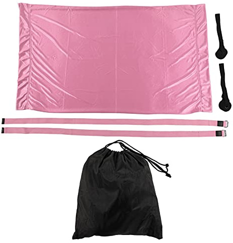 Amaca per Yoga, Allenamento Stretchabile con Svolta in Verticale e Divaricazione delle Gambe, Altalena per Yoga Aereo, Amaca Aerea Elastica Regolabile con Ancoraggi per Porta e (Rosa)