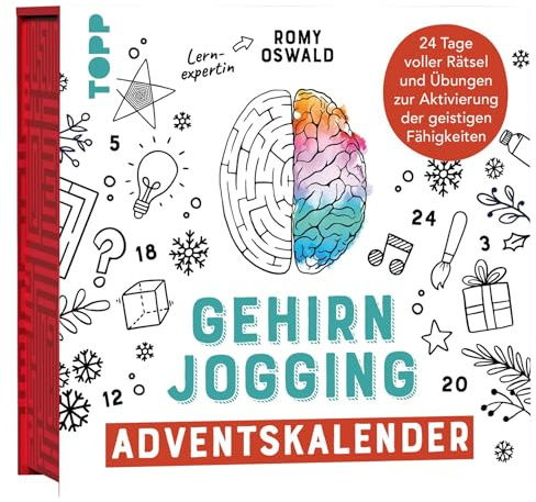 Gehirnjogging – Adventskalender. 24 Tage voller Rätsel und Übungen zur Aktivierung deiner geistigen Fähigkeiten