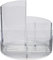 Maul Schreibtisch Organizer MAULrundbox Ø14x12,5cm | Organizer mit 6 Fächern | Stiftehalter für Stifte, Marker und Schere | Stifte Organizer für Büro und Schreibtisch | Transparent