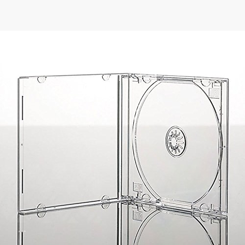Vision Media® 25 custodie trasparenti per CD di alta qualità (10 mm)