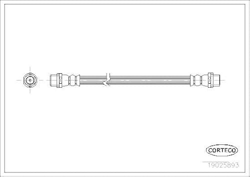 Corteco Bremsschlauch hinten passend für A6 Passat | 19025893