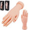 Accessotech Soft Movable Hand Nail Art Acrylic/Gel Tip Design Practice Training Model Flex