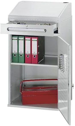 RAU | Industrie-Stehpult | mit 1 Schublade über dem Schrank | Breite 650 mm | lichtgrau