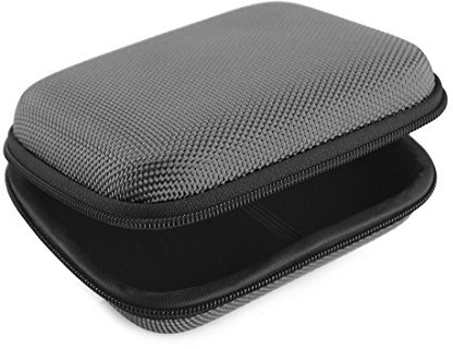 Geekria UltraShell Funda Compatible con JVC, Sony, Audio-Technica, Auriculares, Funda Protectora de Repuesto, Bolsa de Transporte de Viaje con Almacenamiento de Cable (Gery, 2 Paquetes)