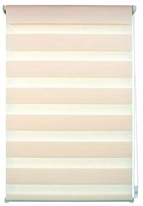 Liedeco Duo Rollo apricot Klemmfix, Doppel-Rollo ohne Bohren mit Klemmträger 80 cm x 160 cm (B x L)