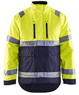 Blakläder Winterjacke High-Vis Klasse 3 Größe L in gelb/marineblau, 1 Stück, 482719773389L