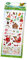 folia 1412 - Glitzer-Sticker Weihnachten, ca.10 x 23 cm, 5 Blatt, Motive sortiert - ideal geeignet zum Verzieren von Grußkarten, Bastelarbeiten und Scrapbooking