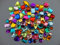 Mixed Acrylic Jewels Gemstones Card Making Crafts Embellishments Large - Bag Size: 250G