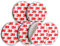 SEBSON Magnethalterung, Magnetpads, Magnetbefestigung für Rauchmelder, selbstklebend, 6er Pack